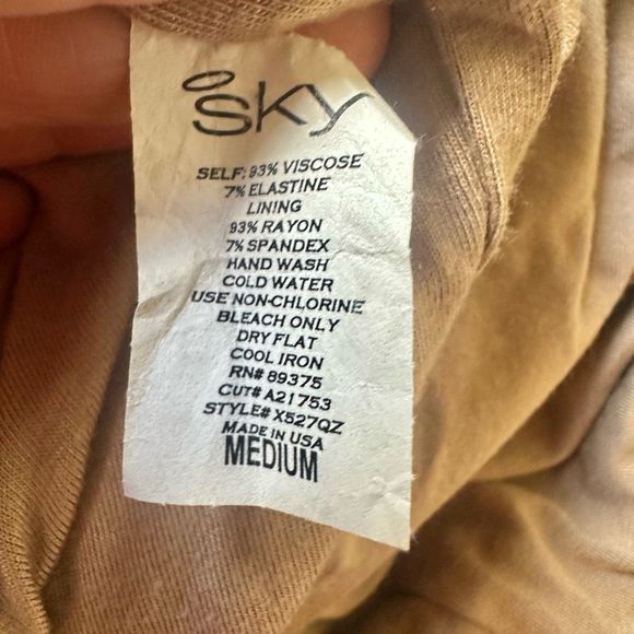 Sky Bodycon mini dress with gold cuffs - Picture 9 of 12